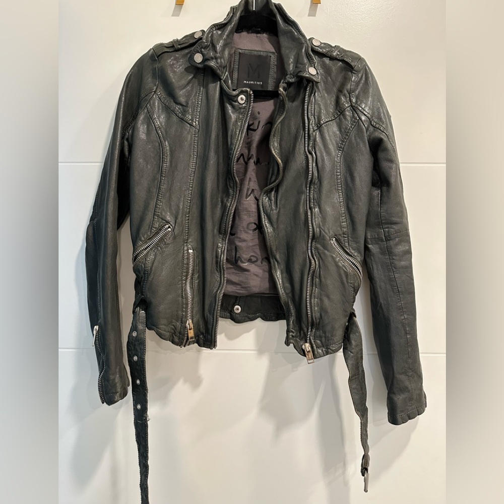 Moto Jacket- Lamb Skin Leather - Picture 3 of 16